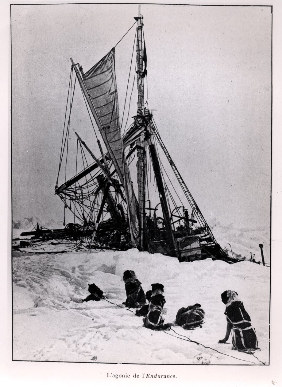 The Agony of The Endurance, from Expedition to the South Pole by